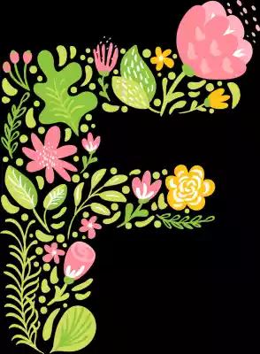 vectores plantilas ALFABETO,FLOR,
